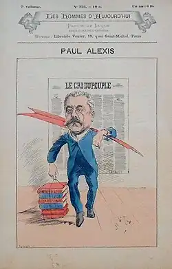 Karikatura Paula Alexise z roku 1888 nakreslená Manuelem Luquem