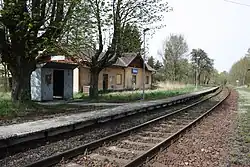 Pohled na zastávku.