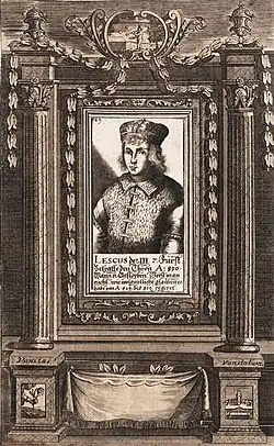 Portrét Lestka (mědiryt, přelom 17. a 18. století). Ze sbírky Rakouské národní knihovny.