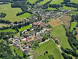 letecký pohled od severu