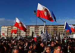 Monarchisté na demonstraci Letná 2 – znovu za demokracii!