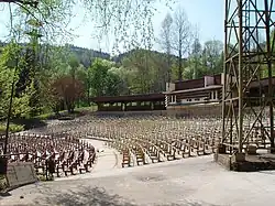 Letní kino Karlovy Vary během rekonstrukce