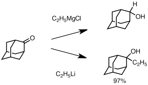Adice organolithné sloučeniny na adamanton