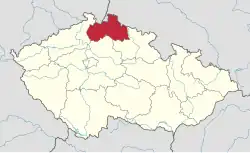 Liberecký kraj na mapě