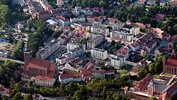 Letecký pohled na staré město