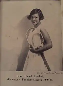 Liesl Herbst, tenisová šampiónka Rakouska