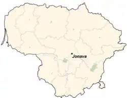 Jonava na mapě