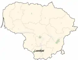 Lazdijai na mapě
