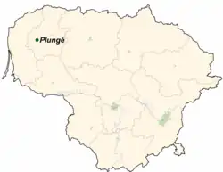 Plungė na mapě