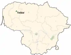 Telšiai na mapě