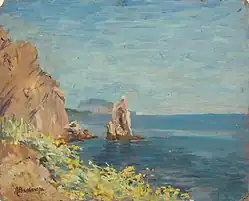 Lilly Walther: Vaade Jalta ja Gursuffi vahel, 1918