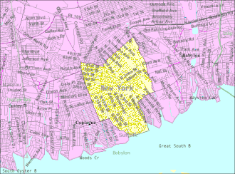 Lindenhurst na mapě
