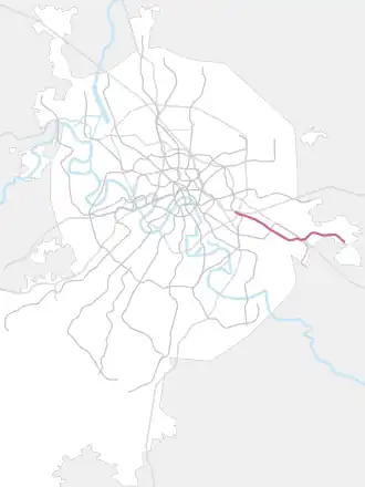 Linka na mapě moskvy
