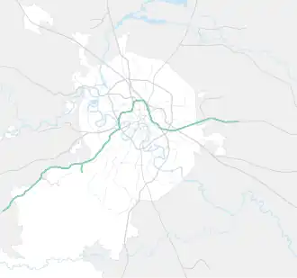 Linka na mapě Moskvy