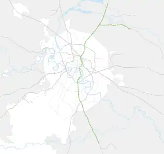 Linka na mapě Moskvy