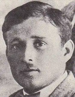 Hlava muže s motýlkem