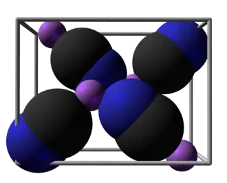 Krystal kyanidu lithného