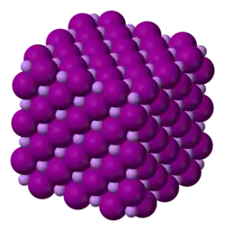 Struktura jodidu lithného
