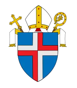 Znak litoměřické diecéze (používaný od roku 1947[p 1][1])