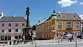 Východní část náměstí s morovým sloupem
