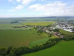 Letecký snímek Chořelic