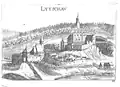 Litschau, vyobrazení v publikaci G. M. Vischera Topographia Archidvcatvs Avstriae Inf. Modernae[12]