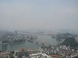 Řeka v městě Liou-čou