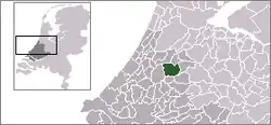 Alphen aan den Rijn na mapě