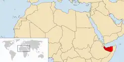 Vyznačení Somalilandu v mapě