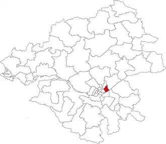 Kanton na mapě departementu Loire-Atlantique