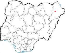 Maiduguri na mapě