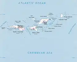 Charlotte Amalie na mapě