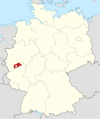 Zemský okres Rýn-Sieg na mapě Německa