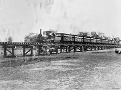 vlak u Bungil Creeku, 1900