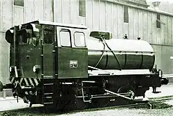 Lok Jung,Fabr.No.14099/1970, Bauart C fl, Jungenthal1984. Leistung 250 PS, Anfahrzugkraft 7000 Kg, Dienstgewicht 37500 Kg, Höchstgeschwindigkeit 25 Km/St, Fülldruck 15 atü, kleinster Kurvenradius 50 m