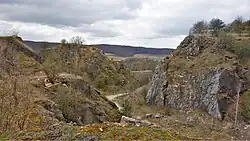 Pohled na východní část lomu (druhá etáž)