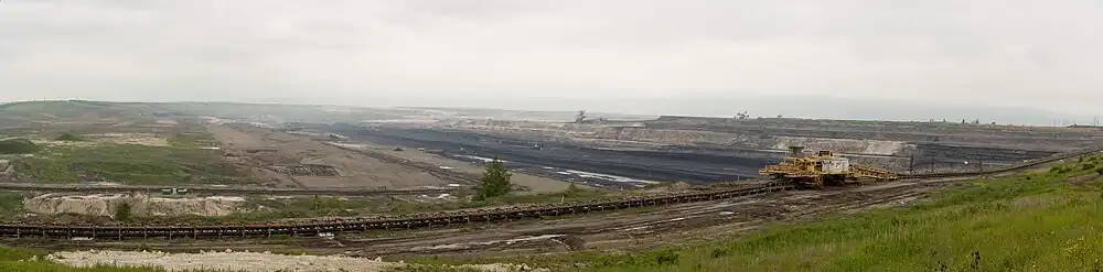 Pohled na lom z prezidentské vyhlídky