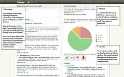 Snímek obrazovky při použití v praxi.