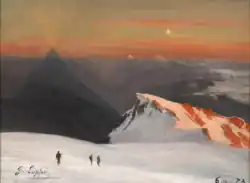 Stín Mont Blancu při západu slunce, 1873