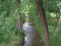 Potok nedaleko nádraží v Kácově