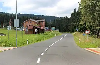 Silnice II/219 v Loučné pod Klínovcem