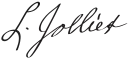 Louis Jolliet – podpis