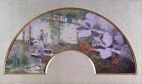 Sarah Bernhardt v japonské zahradě (1885)