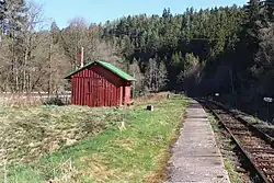 Železniční zastávka Louka u Mariánských Lázní