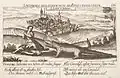 Bodenehrova veduta Loun z roku 1638 s plačící dívkou a krokodýlem