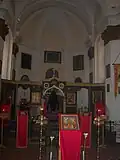 Interiér s původním ikonostasem (2007)