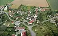 Letecký pohled na Voděrady