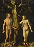Lucas Cranach starší: Adam a Eva