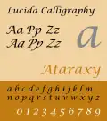 Lucida Calligraphy