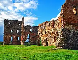 Zřícenina hradu v Ludze